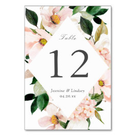 Numeração De Mesa Primavera Hydrangea Blossom Blush Casamento Floral