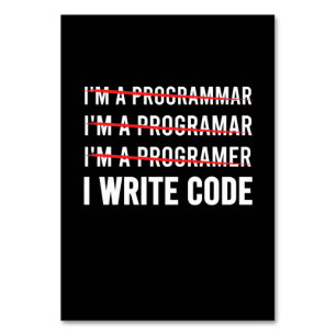 Numeração De Mesa Programador Engraçado Eu Escrevo Código