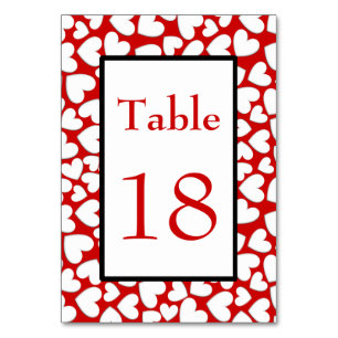 Numeração De Mesa Puffy Hearts