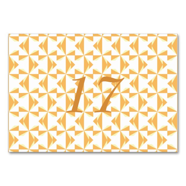 Numeração De Mesa Pumpkin Pinkers (Frente)