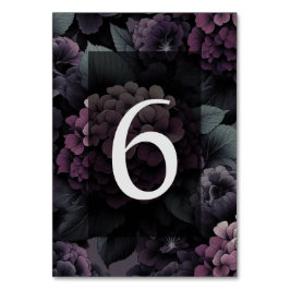Numeração De Mesa Purple Moody Floral