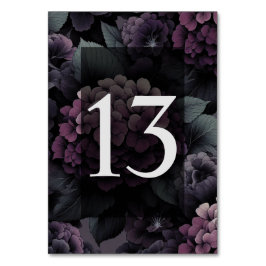 Numeração De Mesa Purple Moody Floral