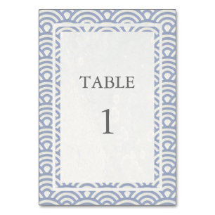 Numeração De Mesa Púrpura Suave + Número da Tabela Seigha Japonesa B