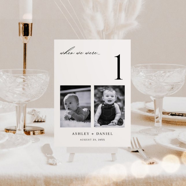 Numeração De Mesa Quando Éramos Foto Idade (Criador carregado)