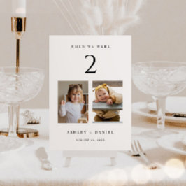 Numeração De Mesa Quando Éramos Idade