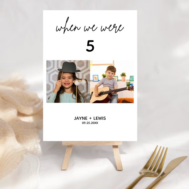 Numeração De Mesa Quando Éramos Sinais De Números De Mesa De Casamen (Criador carregado)