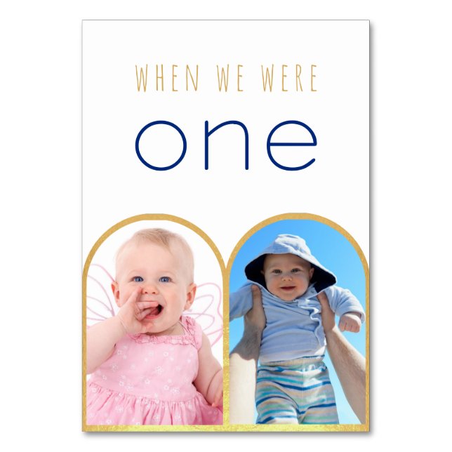 Numeração De Mesa Quando Éramos Um Foto Arco Dourado Casamento Moder (Verso)