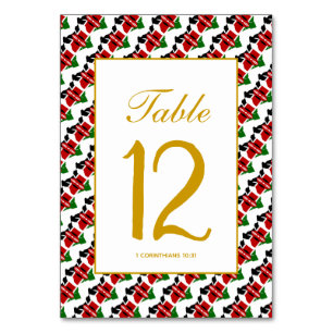 Numeração De Mesa QUÊNIA Celebração de Banquete Casamento