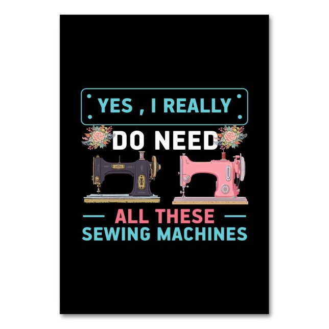 Numeração De Mesa Quilter Gift | Yes I Really Do Need (Frente)