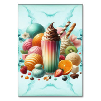 Numeração De Mesa Rainbow Treat