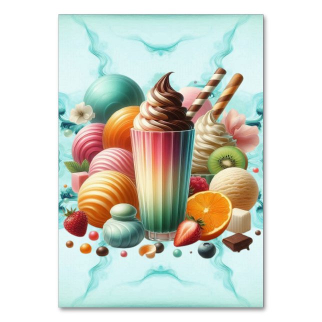 Numeração De Mesa Rainbow Treat (Frente)
