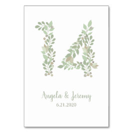 Numeração De Mesa Ramos Olivais Número 14