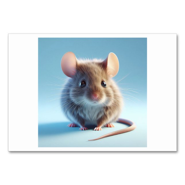 Numeração De Mesa Rato (쥐 생) - Placas Flash Coreanas (Frente)