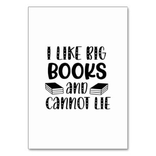 Numeração De Mesa Reading Art I Like Big Books And I Can't Lie