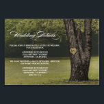 Numeração De Mesa Recepção de casamento de árvore de carvalho gravad<br><div class="desc">Recepção de casamento de árvore de carvalho gravada Cartões de hotel - inclua esses cartões detalhados para informar seus convidados sobre o local de recepção, o cronograma de recepção e as informações do hotel para facilitar o planejamento. Você pode adicionar mais informações, se necessário, clicando no botão Personalizar acima. Consulte...</div>