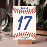 Numeração De Mesa Recepção de casamento de Baseball Softball<br><div class="desc">Números de mesa de recepção de casamento de beisebol / softball. Personalize-o com sua data de aniversário de casamento,  nomes e lista de refeições. Excelente para fãs ou atletas desportivos.</div>