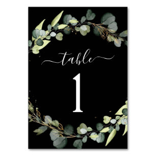 Numeração De Mesa Recepção de casamento Eucalyptus Greenerent Sucule