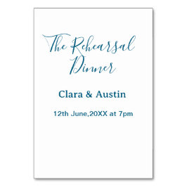 Numeração De Mesa Rehearsal dinner the night before simple minimal m