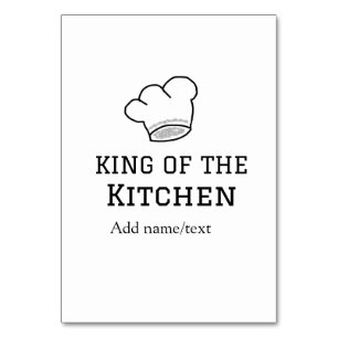 Numeração De Mesa Rei do cozinhar do cozinheiro da cozinha adiciona
