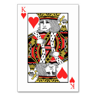 Numeração De Mesa Rei dos corações