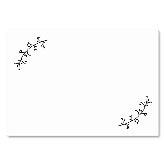 Numeração De Mesa Relato de Casamento e Desejos Russos Laurels (Frente)