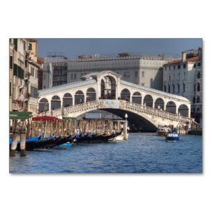 Numeração De Mesa Rialto Bridge Veneza Itália