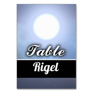 Numeração De Mesa Rigel