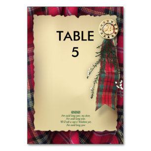 Numeração De Mesa Robbie queima o marcador formal da mesa