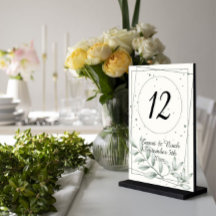 Romântico Elegante Folhas Verdes