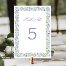 Numeração De Mesa Romântico Quadro Floral de Cottage Dupla Face