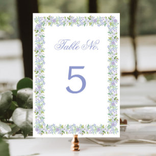 Numeração De Mesa Romântico Quadro Floral de Cottage Dupla Face