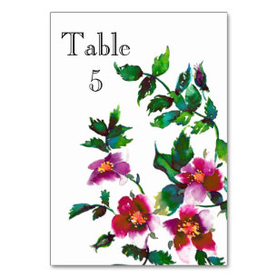 Numeração De Mesa Rosa de Vintage
