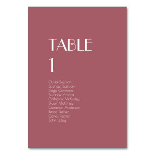Numeração De Mesa Rosa Garden Dark Rosa Números de Tabelas de Casame