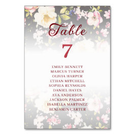 Numeração De Mesa Rosas Amarelas Cor-de-Água Rosa,borradas,desfocada