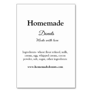 Numeração De Mesa Rosquinhas caseiras feitas com amor adicionar text