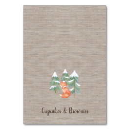 Numeração De Mesa Rótulos de Comida da Fox Buffet da Woodland de inv