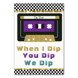 Numeração De Mesa Roxo| Cerceta | Sinal de Dip da Cassete Retroativa