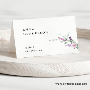 Numeração De Mesa Roxo Personalizado, Cor Pastel Floral Casamento