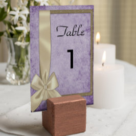 Numeração De Mesa Roxo Rustic Casamento