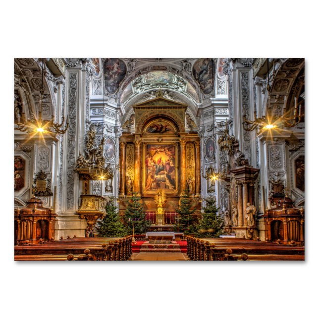 Numeração De Mesa Rua Dominikanerkirche Maria Rotunda (Frente)