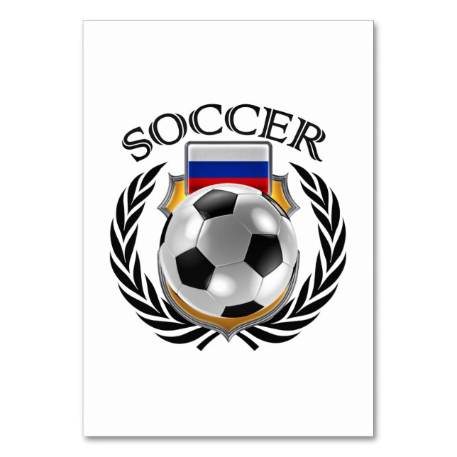 Numeração De Mesa Rússia Futebol 2016 Fan Gear (Verso)