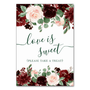 Numeração De Mesa Rustic Blooms   Terracotta Marsala Love is Sweet