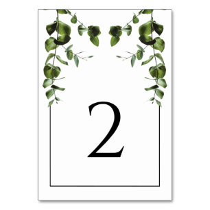 Numeração De Mesa Rustic Eucalyptus deixa casamento