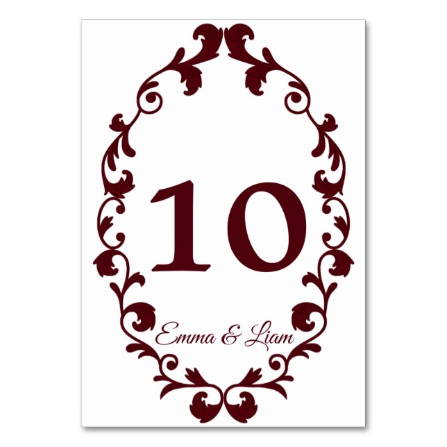 Numeração De Mesa Rustic Mexican Wedding Table Number Card (Frente)