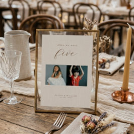 Numeração De Mesa Rustic Modern Script Childhood Photos as 