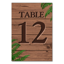 Numeração De Mesa Rústica Madeira Marrom Deixa Casamento Boho
