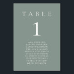 Numeração De Mesa Sage Green Boho - Número da Mesa Mínima<br><div class="desc">Belo,  elegante,  moderno e minimalista,  cartão de número de mesa. Totalmente personalizável. **NOTA: Para fazer o pedido,  basta ajustar o número e os nomes da tabela. Em seguida,  adicione cada número ao carrinho separadamente. Dê uma olhada quando você terminar.</div>