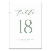 Sage Green - Simples Casamento de Script Minimalis