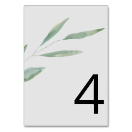 Numeração De Mesa Sage Greenery Tabelas Numeradas