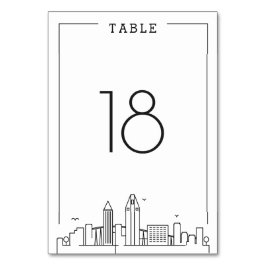 Numeração De Mesa San Diego Wedding | Número da Tabela